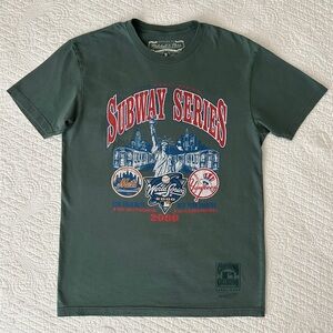 NY Yankees Mets 2000 Subway Series Mitchell & Ness T-Shirt Men's Size M